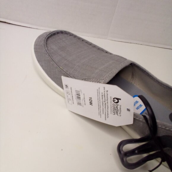 Time And Tru Moc Toe Surf Sneakers Women 10W 10 Wide Slide On Gray - Picture 12 of 14